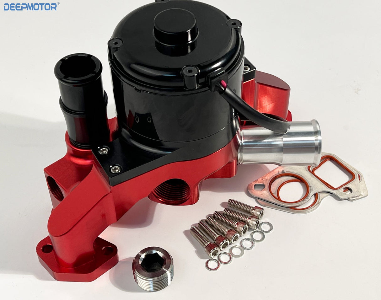 Deepmotor CNC LS LS1 LS2 LS3 LS6 6.0 Electric Water Pump Aluminum Red