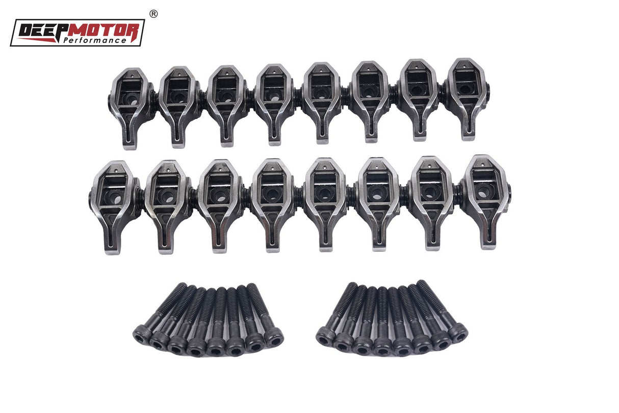 Deepmotor Rocker Arms with Upgraded Trunion Kit Installed for Ford Godzilla