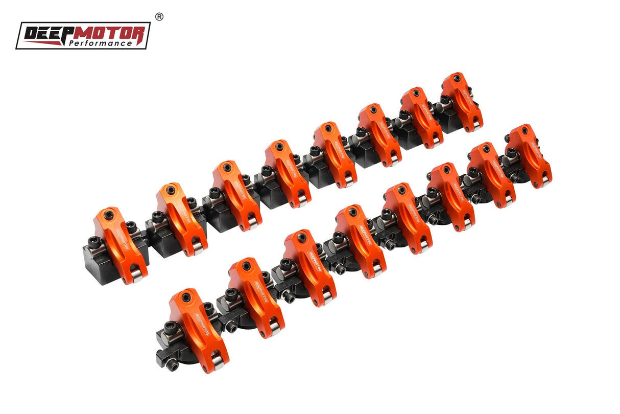 Aluminum Shaft Mount 1.7 Ratio Roller Rocker Arms w/ Hardware for Chevy BBC 454