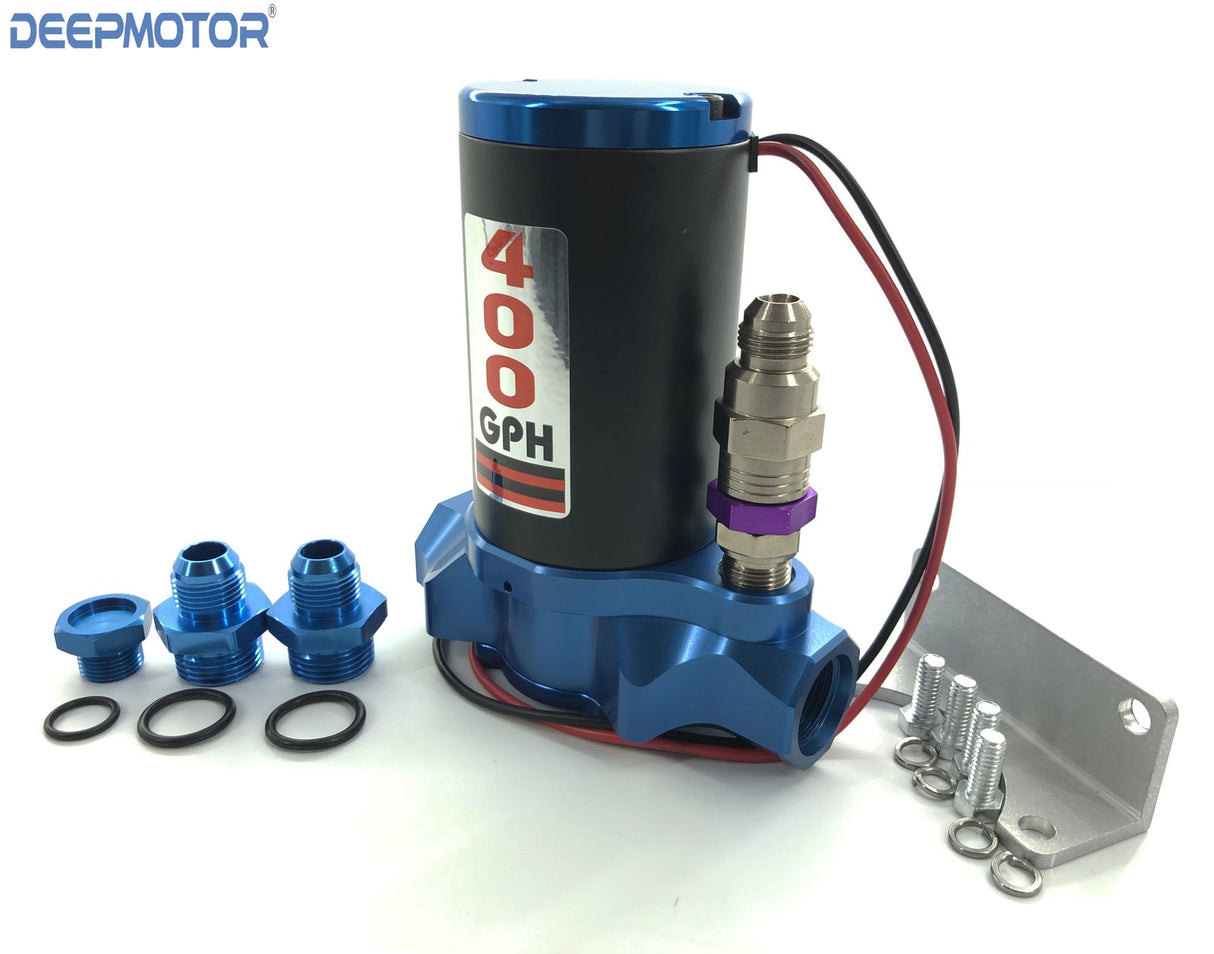 Deepmotor 400 GPH Billet Electric Fuel Gas Alcohol Pump W/ By pass Street Racing