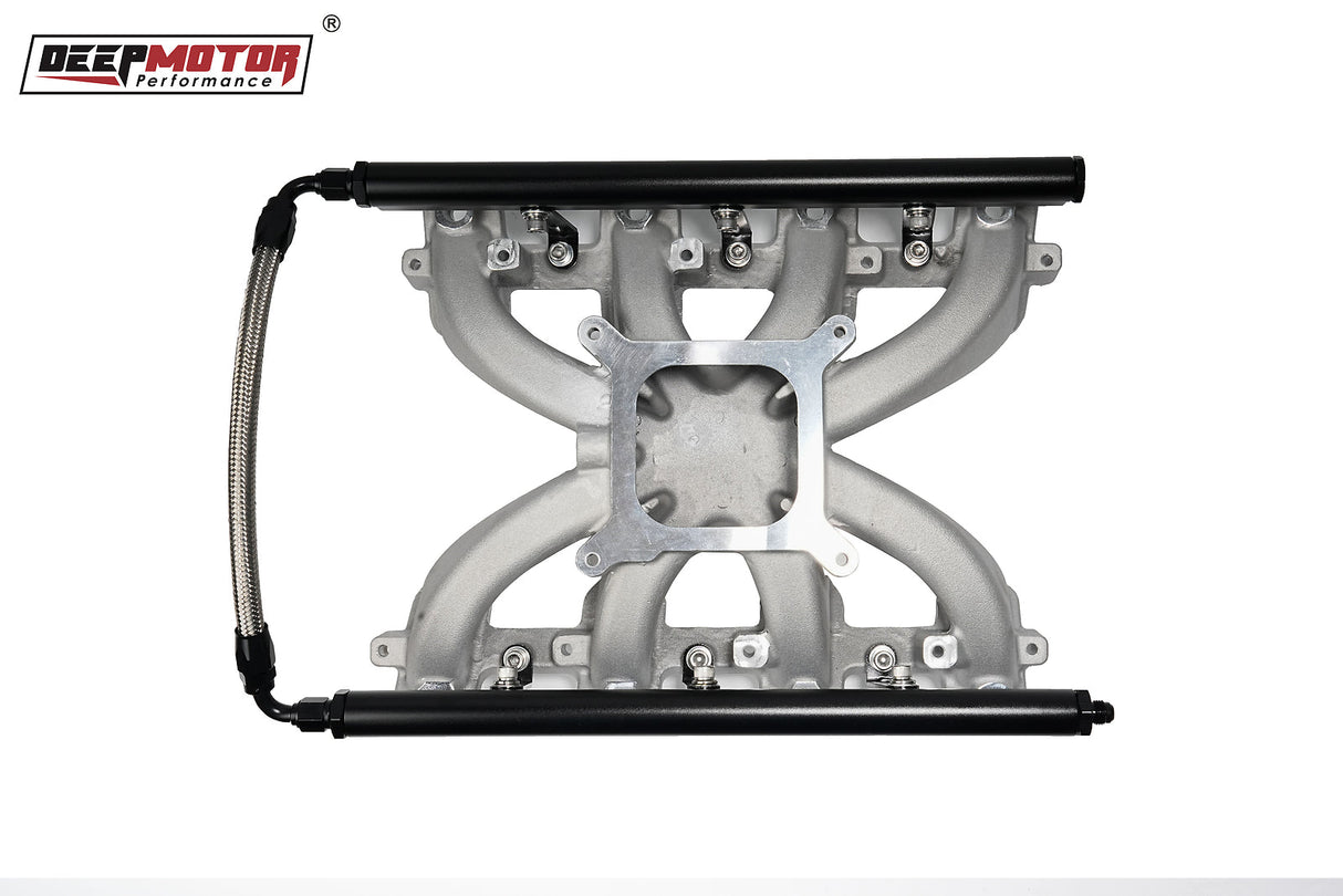 Aluminum Single Plane EFI Intake Manifold for Gen III LS1 LS2 LS6 with Fuel Rail