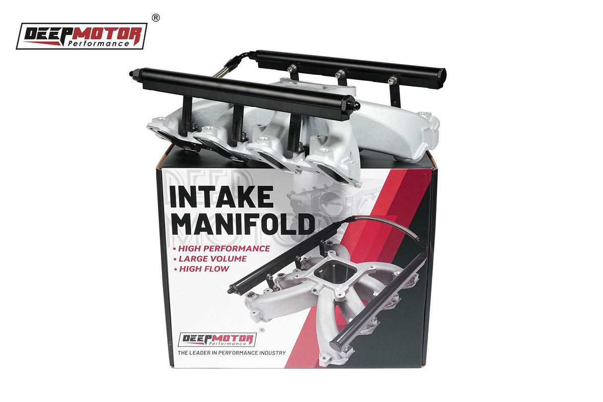 Aluminum Single Plane EFI Intake Manifold w/Fuel Rail for GM Gen III LS1 LS2 LS6