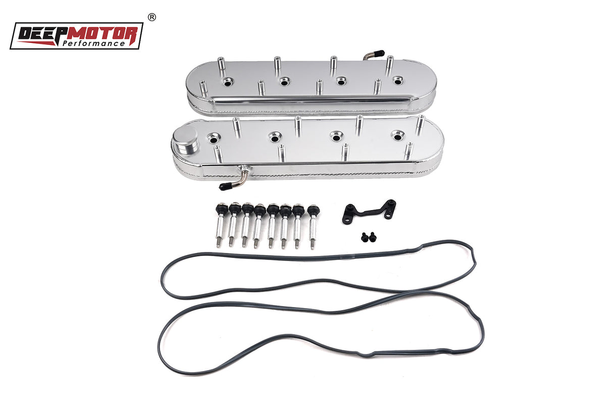 LS Fabricated Valve Covers with Baffle Coil Mounts for LS1 LS2 LS3 LS6 5.3 6.0