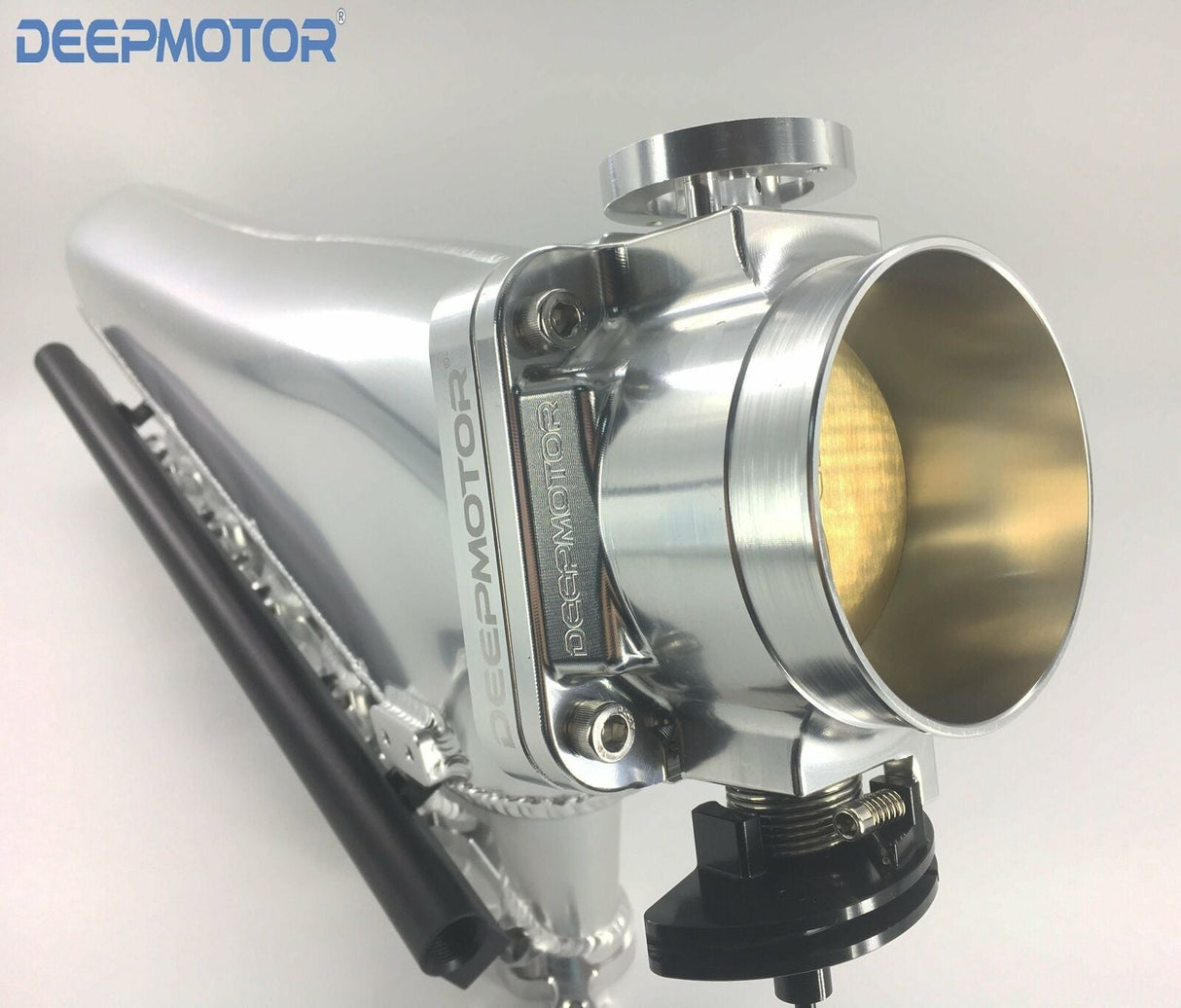 Deepmotor 90mm Billet 2JZ-GTE Intake Manifold Fuel Rail 90 mm Throttle Body Set