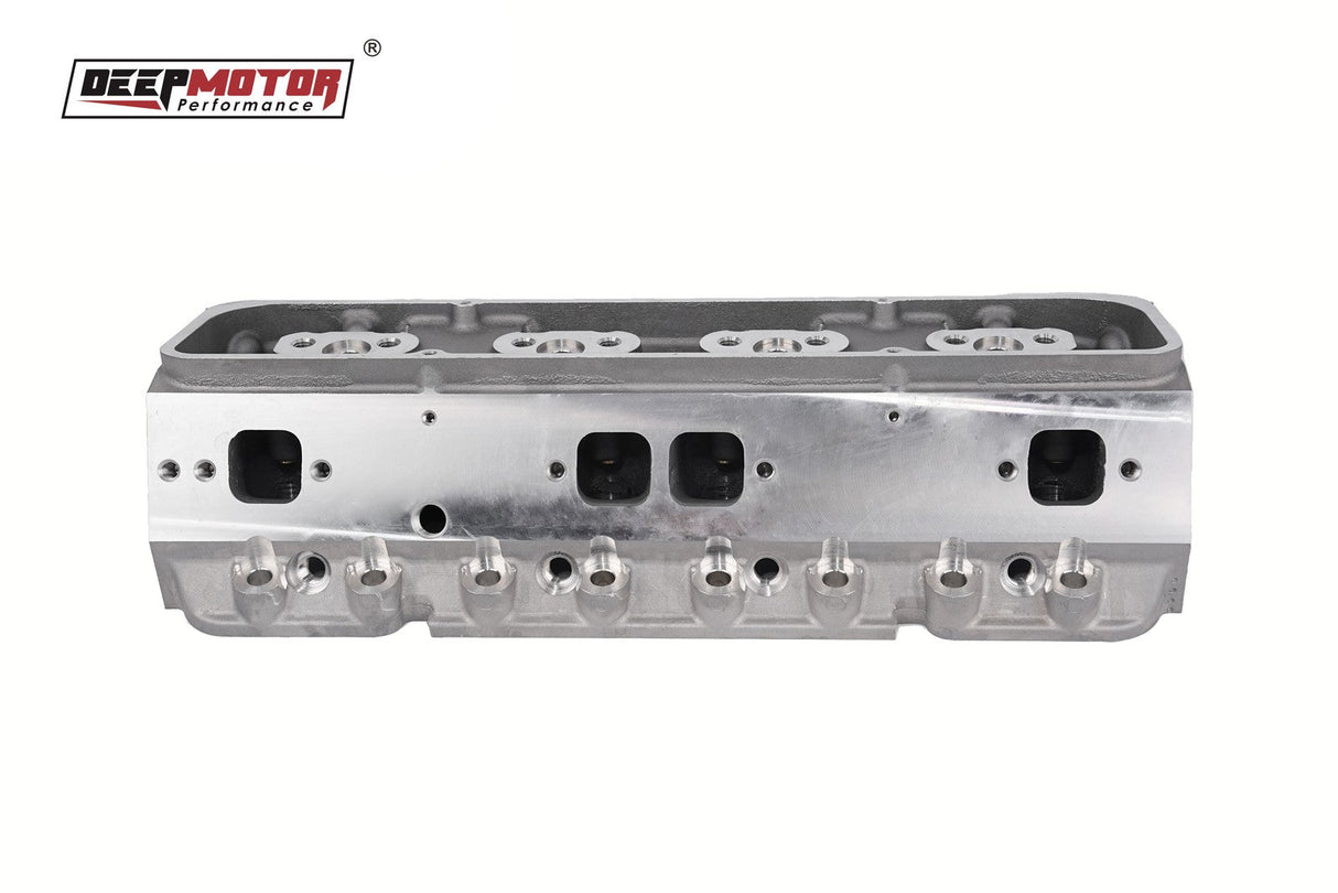Deepmotor SBC 350 Cylinder Head Bare Straight Plug for Small Block Chevy Aluminu
