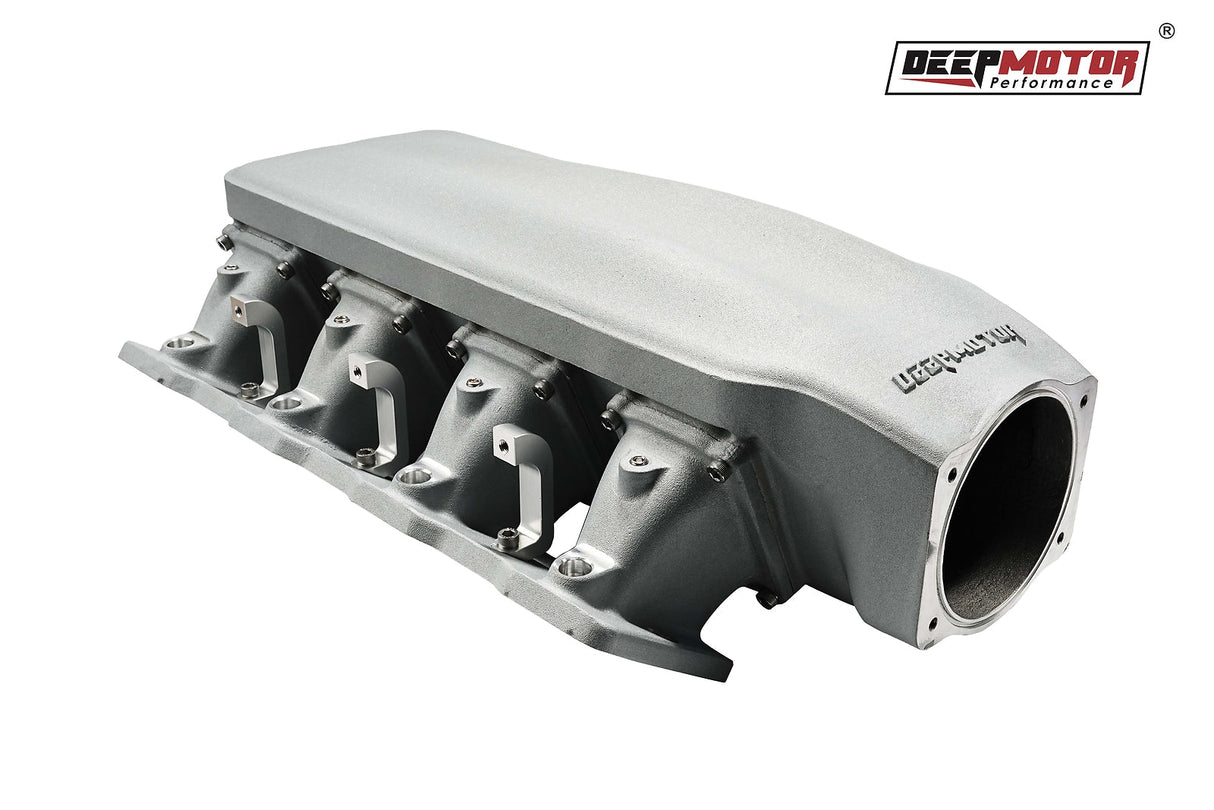 Deepmotor LS1 LS2 LS6 102mm Casting Bolted Intake Manifold with Fuel Rail Silver
