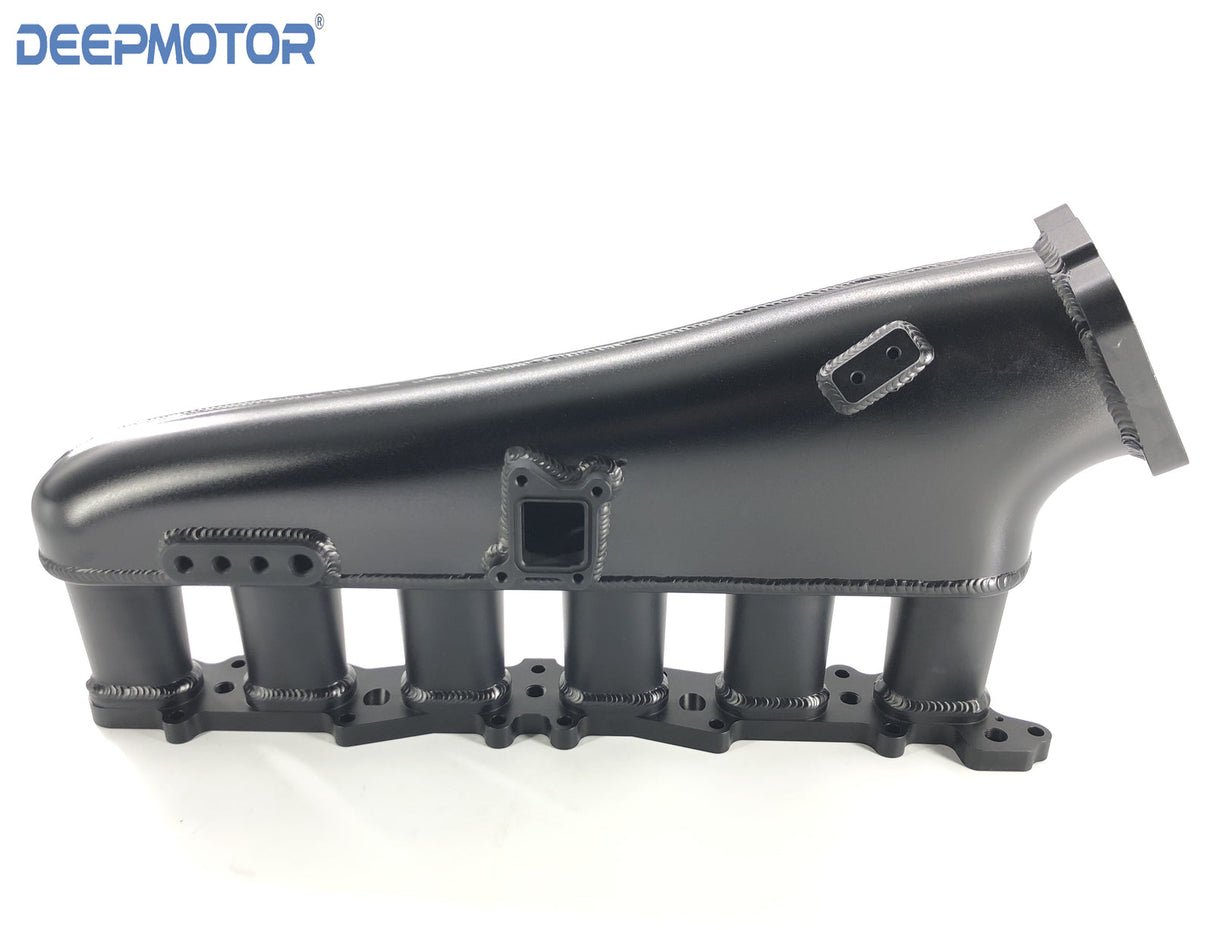 Deepmotor RB26 RB26DET Billet Intake Manifold Fuel Rail 90mm Throttle Body Set