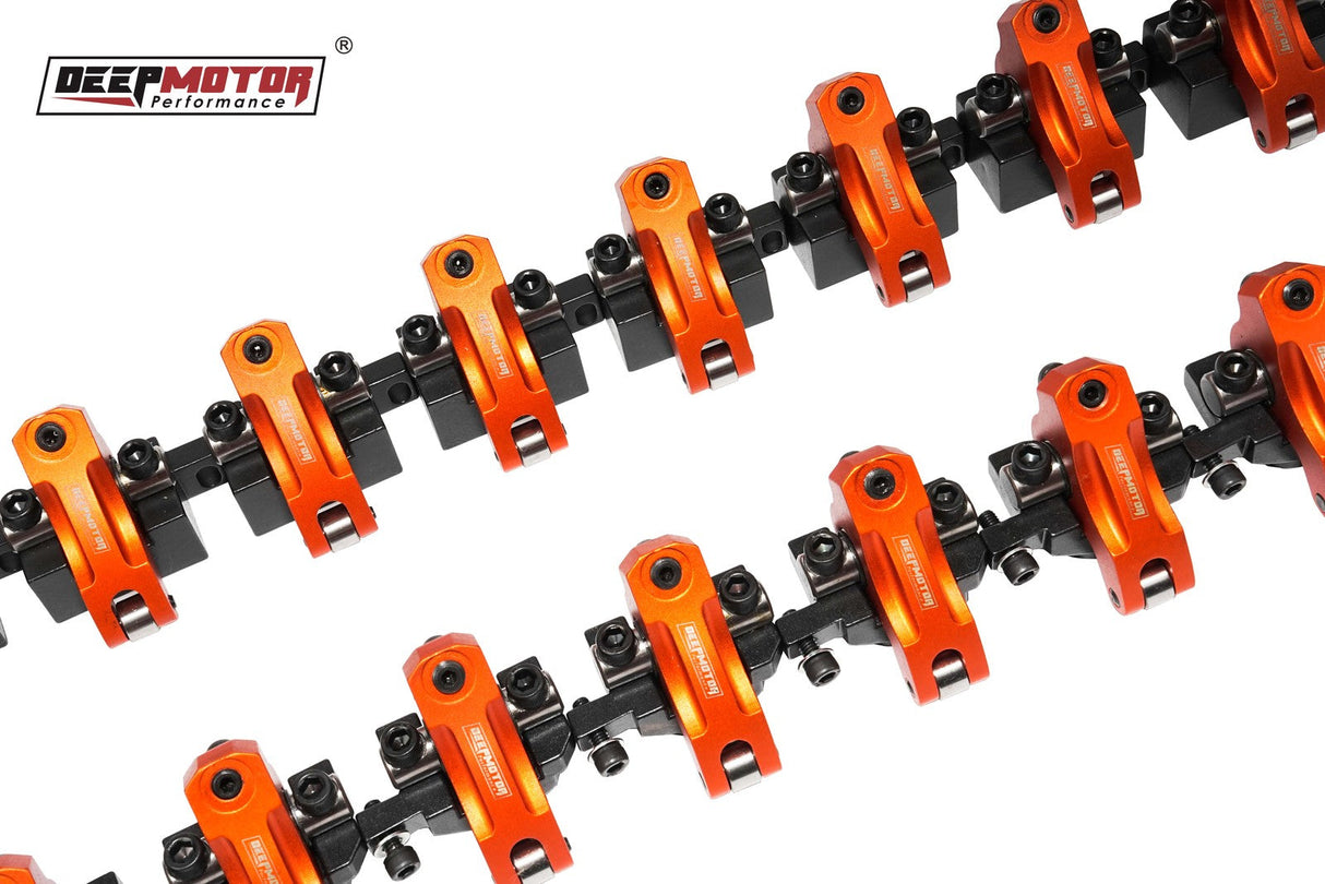 Aluminum Shaft Mount 1.7 Ratio Roller Rocker Arms w/ Hardware for Chevy BBC 454