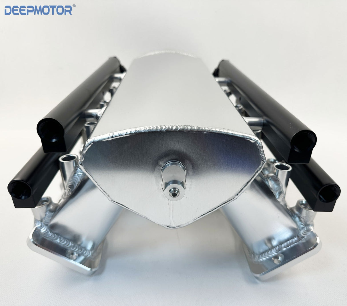 Deepmotor 102mm Dual Fuel Rails LS3 L92 Intake Manifold 16 injectors Silver