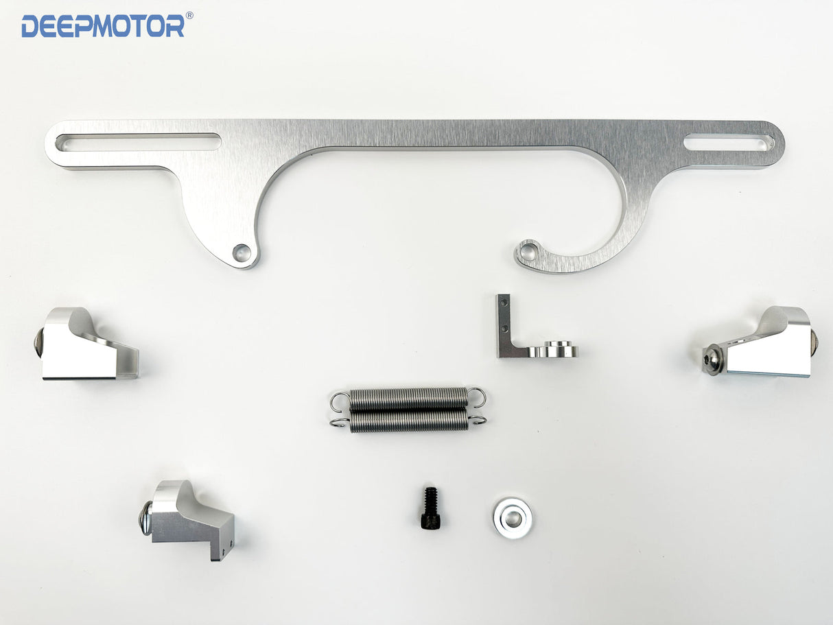 Aluminum Throttle Cable Carb Bracket for 4160 4150 Series Carburetor Silver