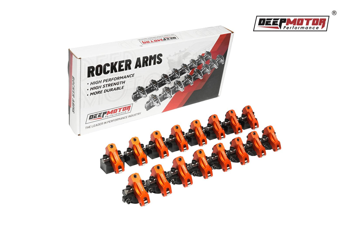 Aluminum Shaft Mount 1.7 Ratio Roller Rocker Arms w/ Hardware for Chevy BBC 454