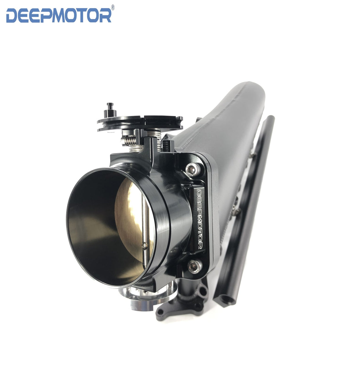 Deepmotor RB20 RB20DET Billet Intake Manifold Fuel Rail Throttle Body Set Black