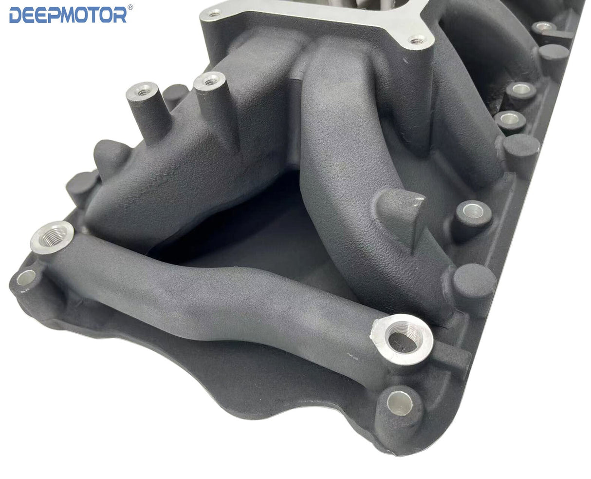 Deepmotor Air Gap Single Plane Intake Manifold for SBF Ford 351W V8 Black