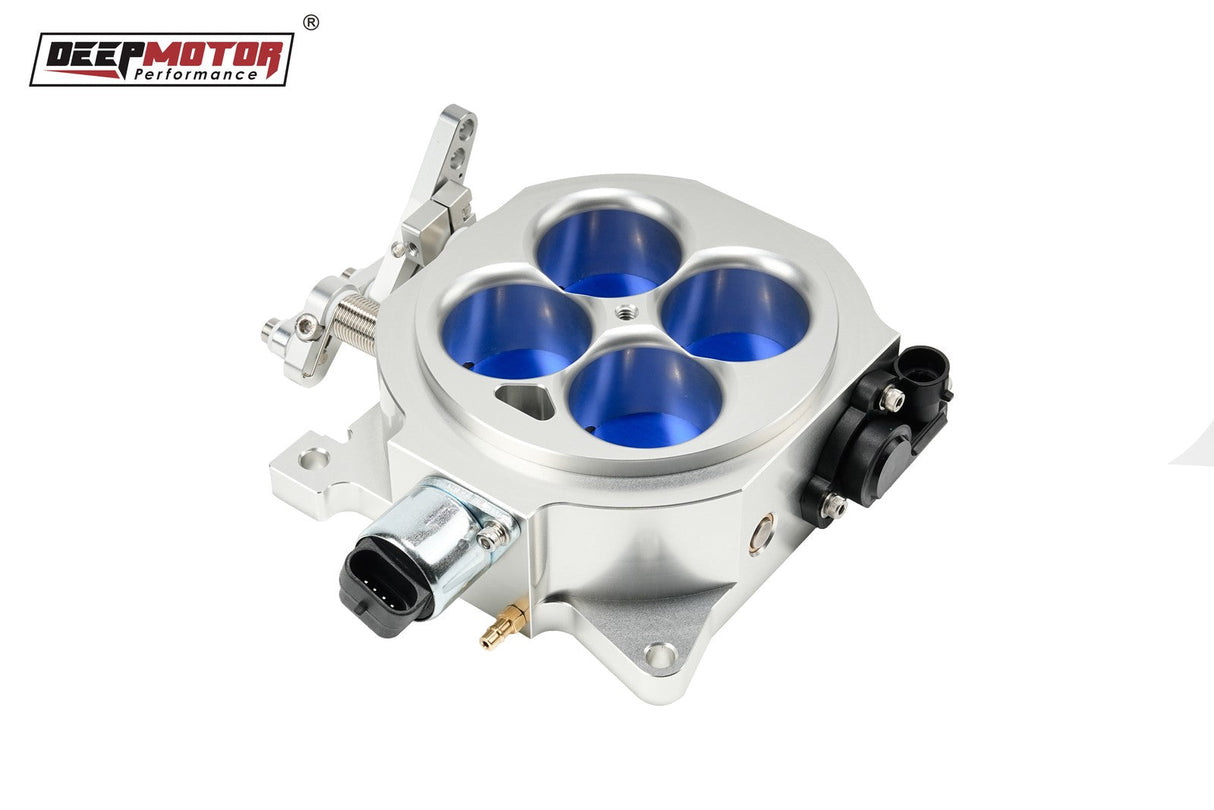 Deepmotor Billet CNC 1000 CFM 1.75" Core 4-Barrel 4150 Throttle Body+TPS+IAC Kit