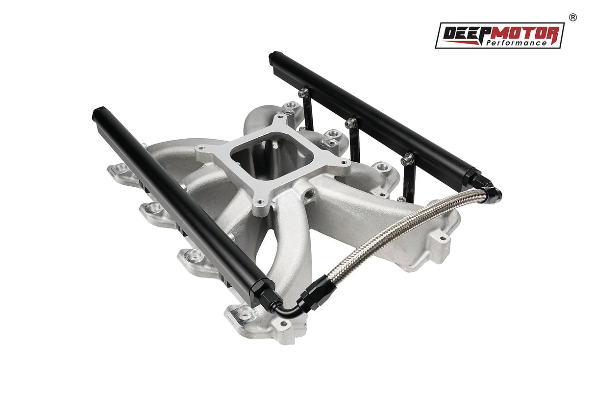 Aluminum Single Plane EFI Intake Manifold for Gen III LS1 LS2 LS6 with Fuel Rail