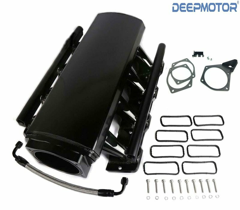 Deepmotor LS1 LS2 LS6 102mm Fabricated Intake Manifold+ Fuel Rails +TB Bracket