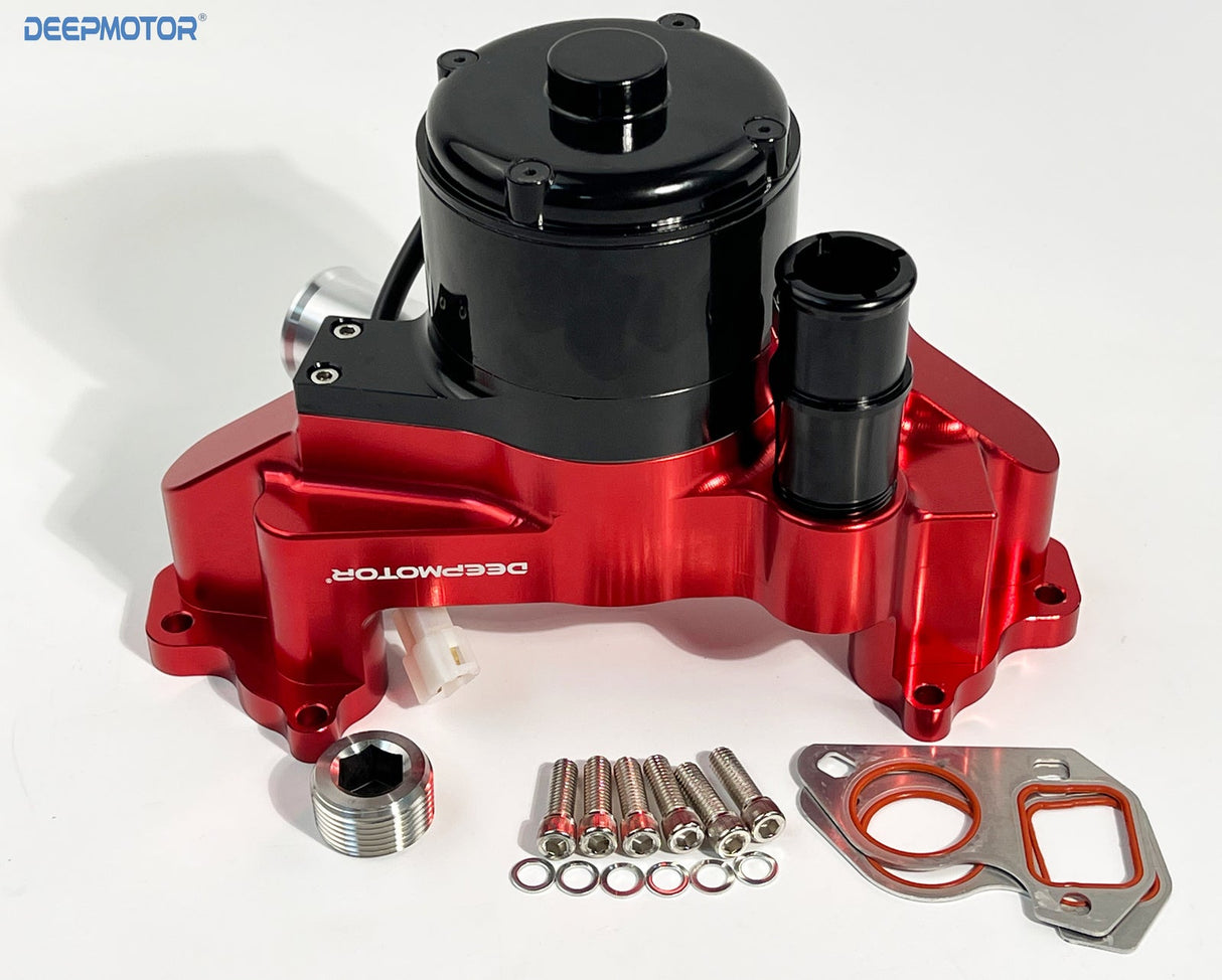 Deepmotor CNC LS LS1 LS2 LS3 LS6 6.0 Electric Water Pump Aluminum Red