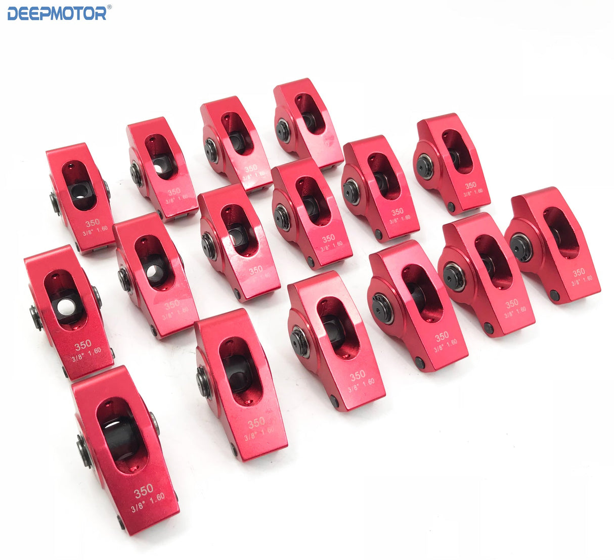 Deepmotor 1.6 Ratio 3/8’’ Aluminum Rocker Arm Set for SBC 350 Small Block Chevy