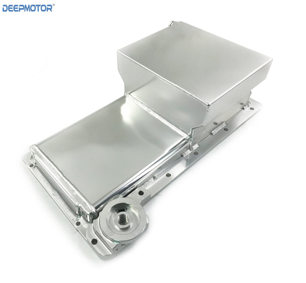 Deepmotor Aluminum Front Sump LS1 LS2 LS6 Oil Pan w/billet Oil Filter Adapter