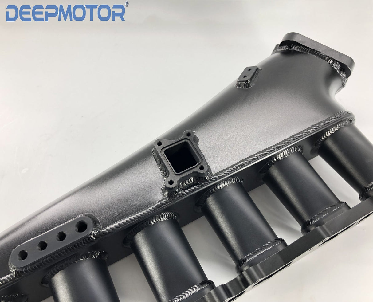 Deepmotor RB26 RB26DET Billet Intake Manifold Fuel Rail 90mm Throttle Body Set