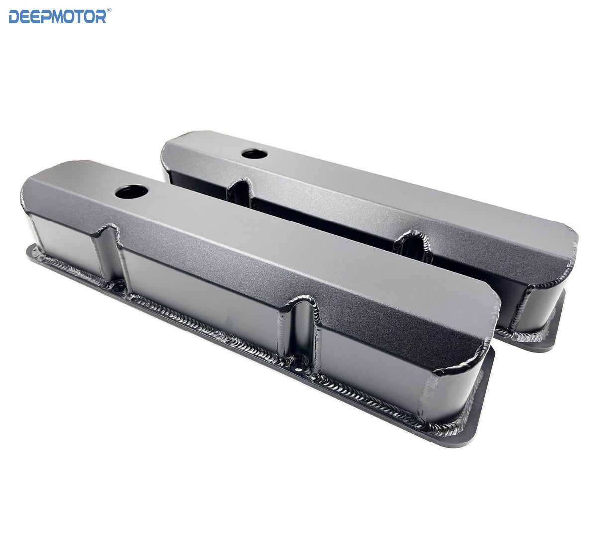 Deepmotor Fabricated Valve Cover Aluminum for Ford FE Black w/breather grommet