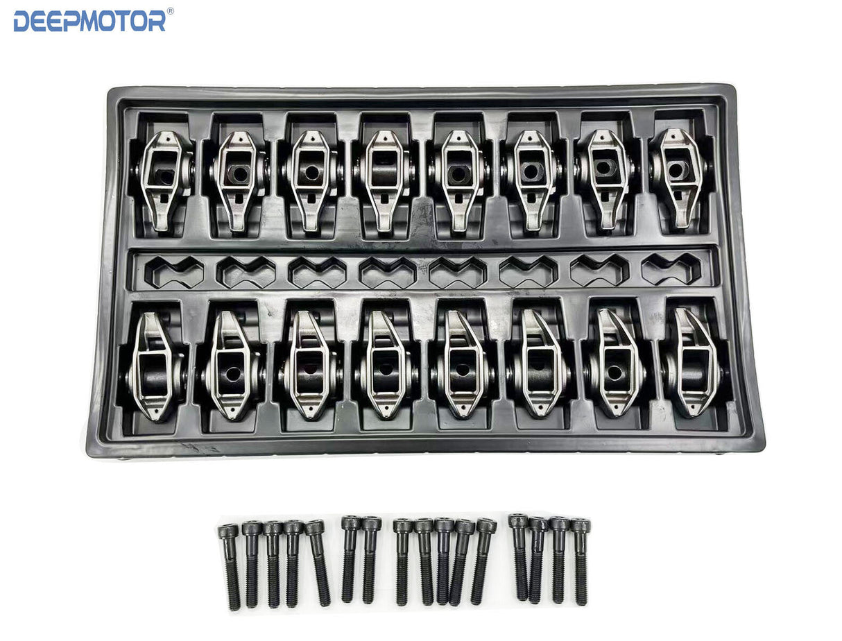 Deepmotor LS3 L92 6.0L 6.2L 1.7 Ratio Rocker Arms Set with Upgraded Trunion Kit