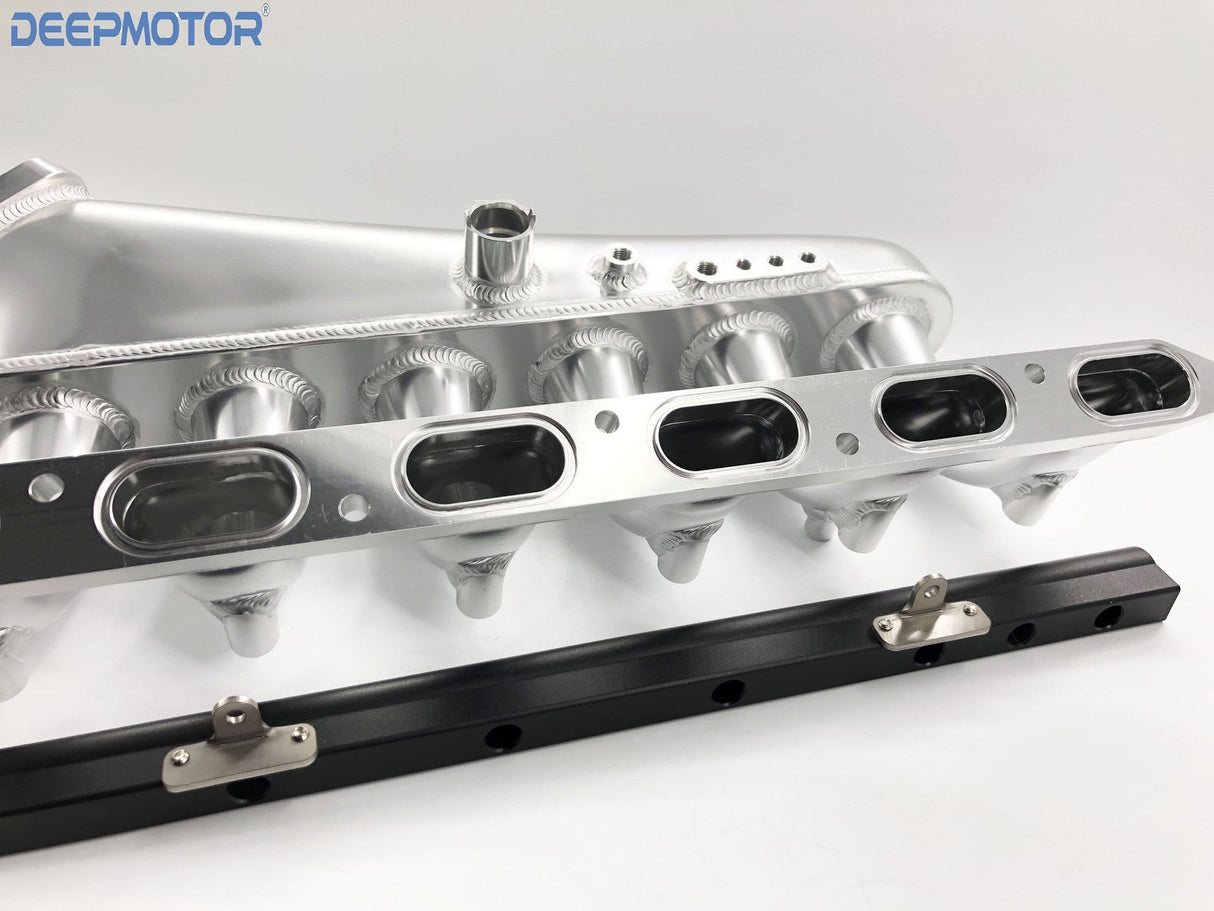 Deepmotor Billet 90mm Intake manifold Fuel Rail Throttle body for M50 M52 silver