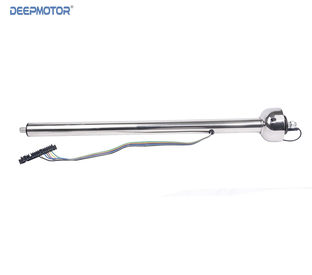 Deepmotor 28 Inch Stainless Steel Universal Straight Steering Column Polish