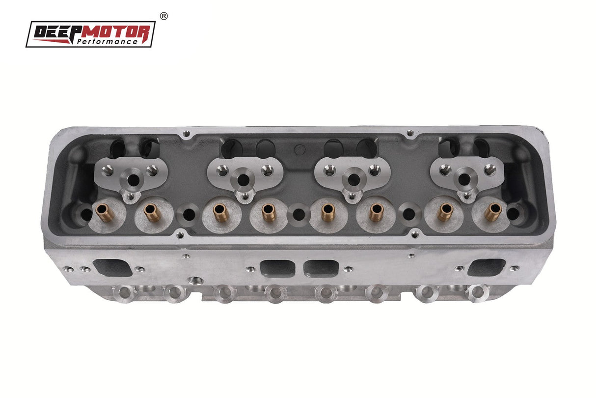 Deepmotor SBC 350 Cylinder Head Bare Straight Plug for Small Block Chevy Aluminu