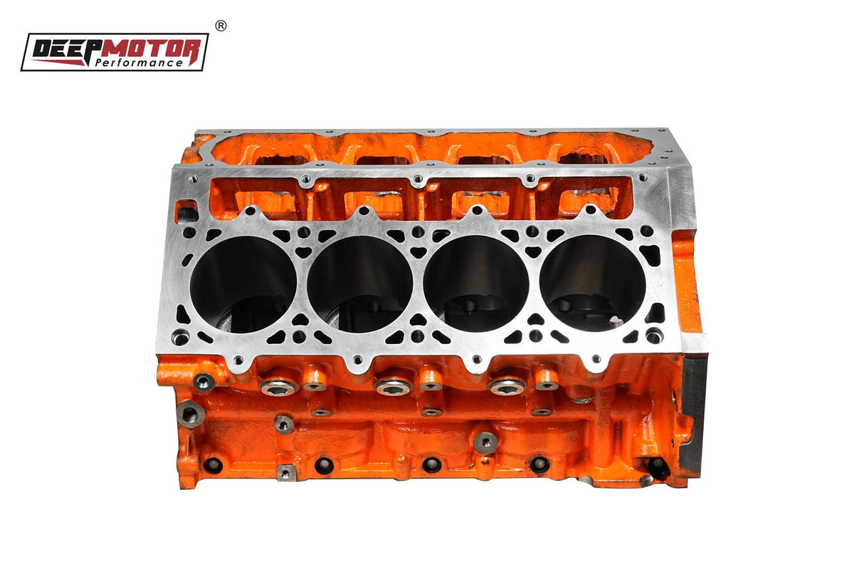 CNC machined Cast Iron Engine Block for LSX 4.000 Bore DH-9.240 6-Bolt Orange