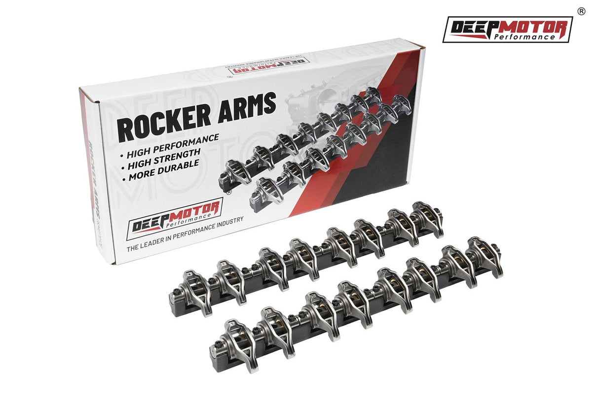 1.7 Ratio Shaft Mount Rocker Arm with Upgraded Trunion Kit for Chevy LS1 LS2 LS6