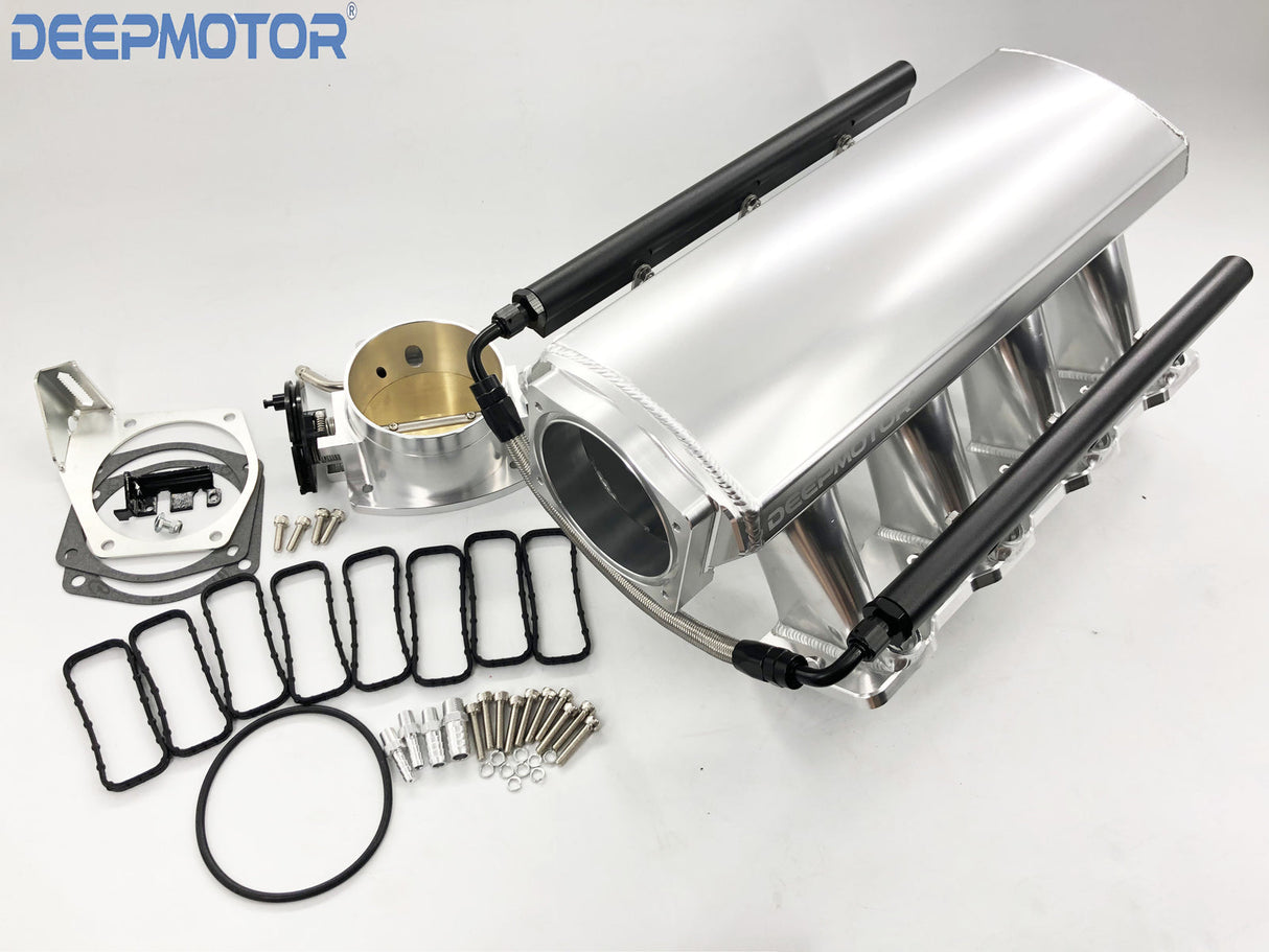 LS1 LS2 LS6 92mm Cathedral Port Intake Manifold Fuel Rail Throttle Body Bracket