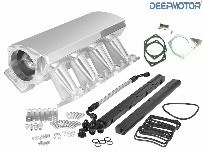 LS1 LS2 LS6 102mm Intake Manifold w/ MAP Sensor Provision+ Fuel Rails+TB Bracket