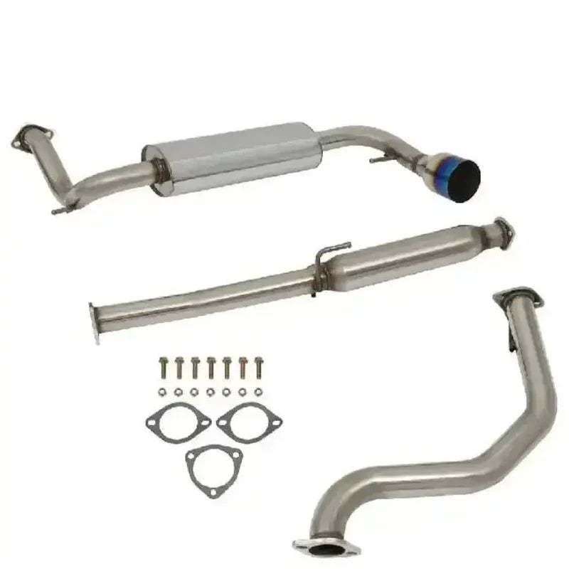 (90-91) Honda CRX 1.5L 2.5" Cat-Back Exhaust with 4.5" OD Burnt Tip
