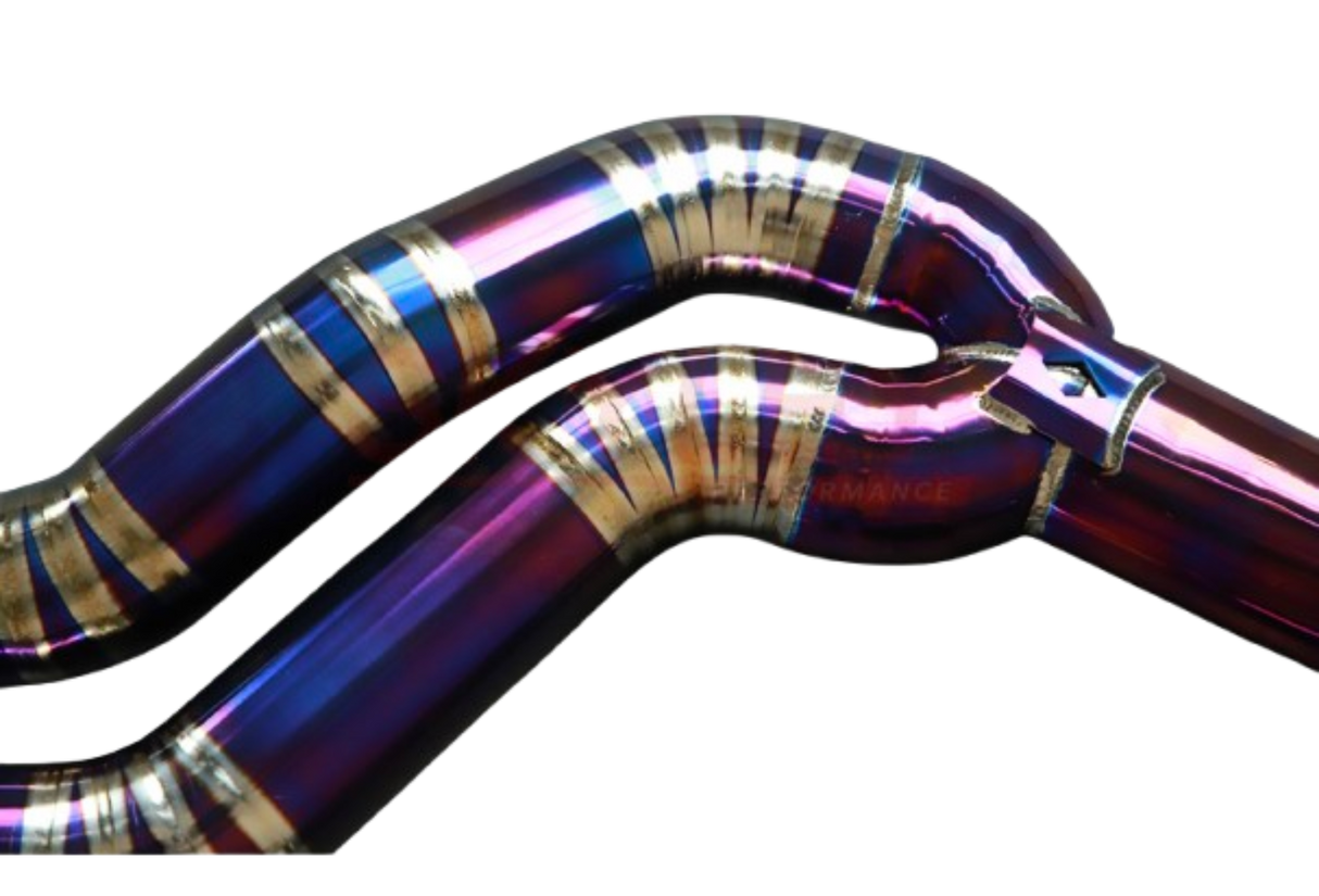 Toyota GR Supra A90 3.0L B58B30 Purple Titanium Cat-Back Exhaust