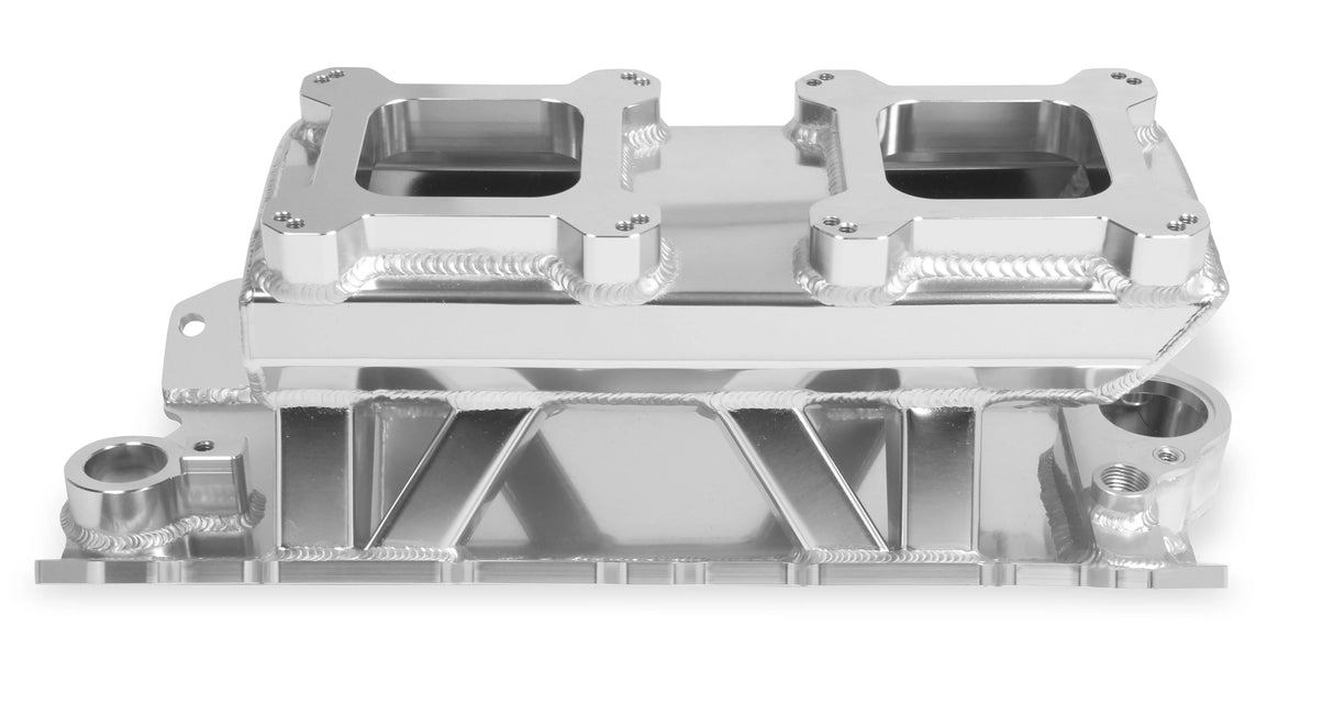 Holley® #825071 Small Block Chevy Dual Quad Single Plane Sniper Sheet Metal Fabricated Intake Manifold