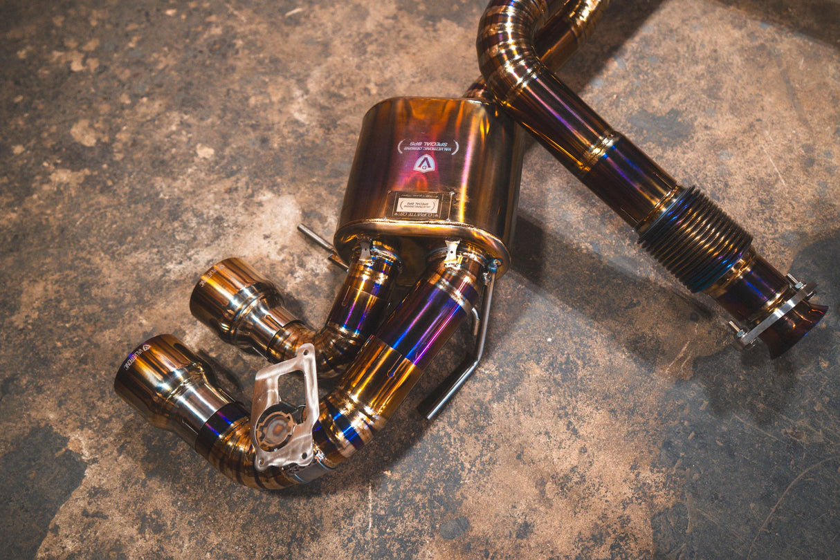 Valvetronic Designs® Corvette C8 Titanium Valved Sport Cat-Back Exhaust with 4" OD Tips