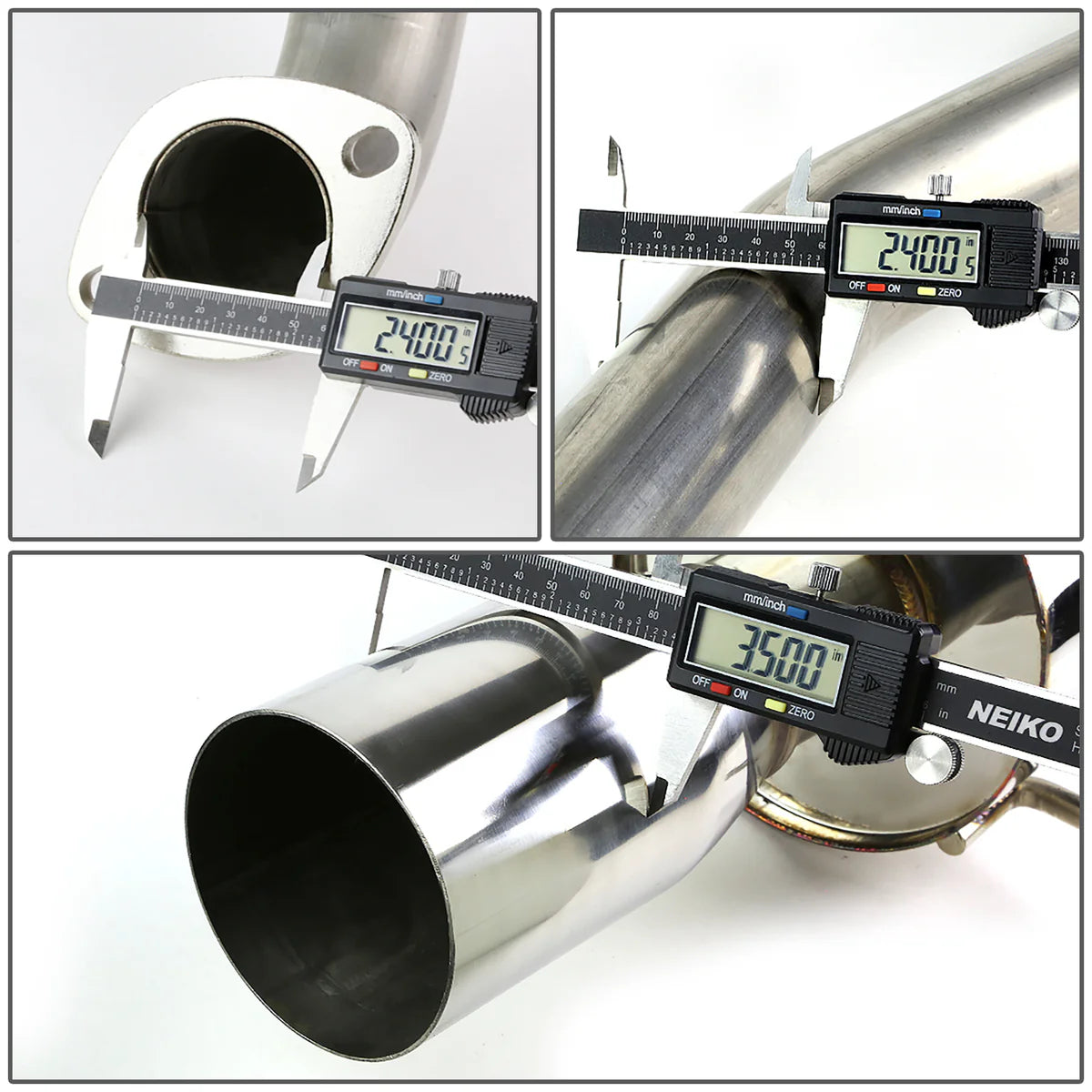 Flashark® (05-07) Chevy Cobalt/Pontiac G5 Cat-Back Exhaust with 3.5" OD Rolled Tip