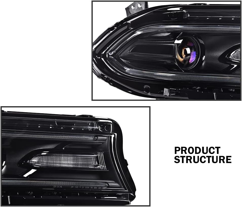 15-23 Dodge Charger Passenger Side Head Light DRL Strip (Halogen)