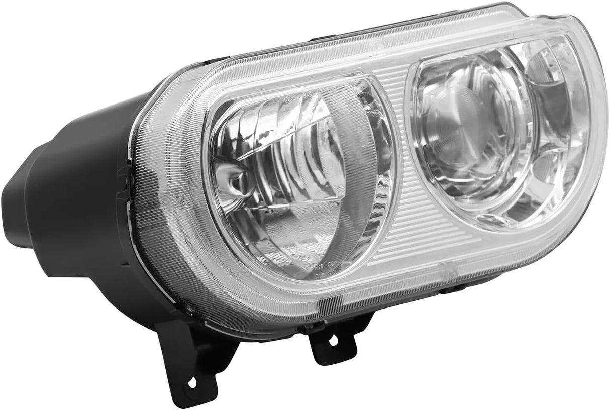 Kingman Speed® (08-14) Dodge Challenger Crystal Chrome Head Lights (Halogen)