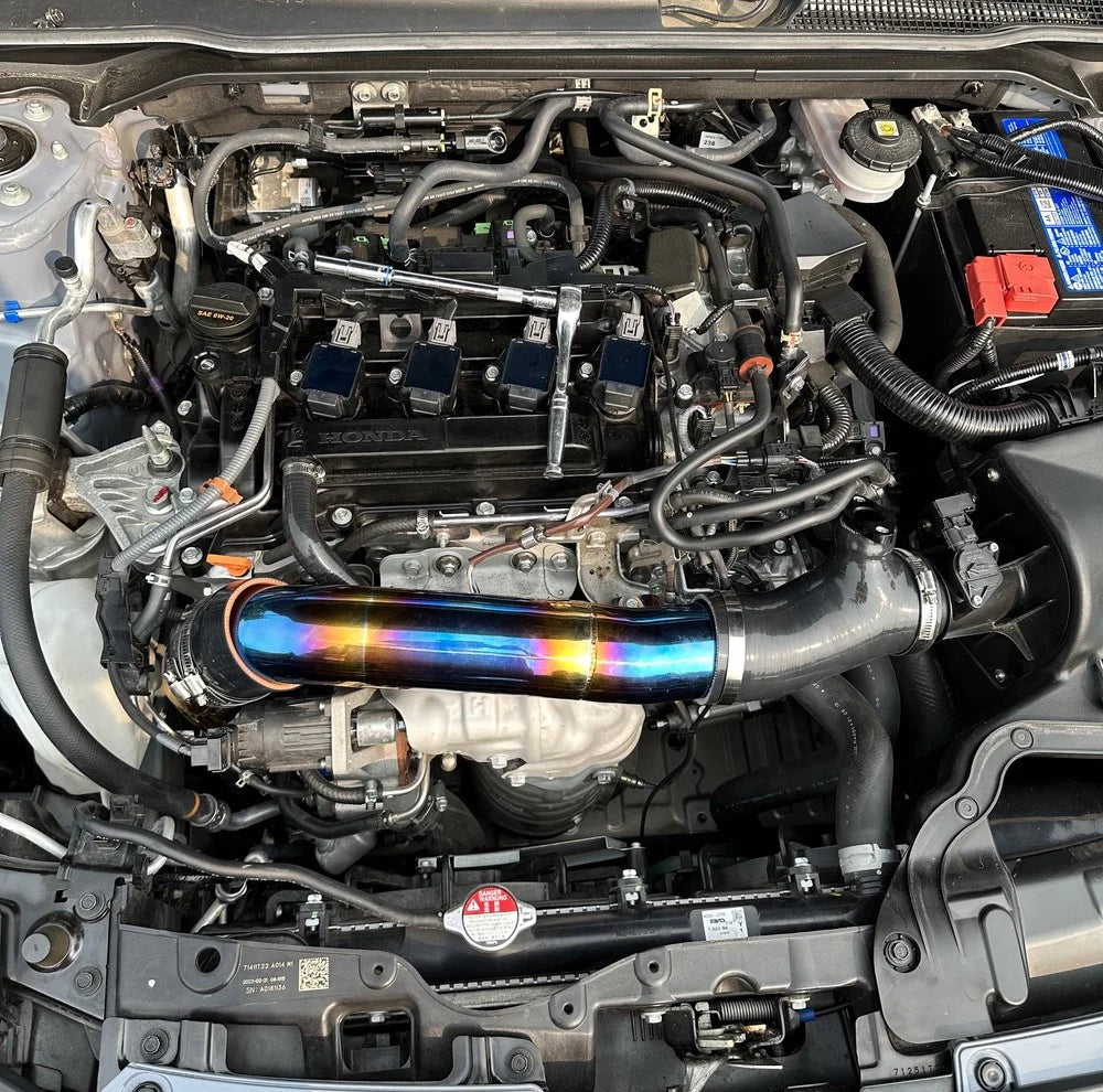 PLM® (22+) Acura Integra/Honda Civic 1.5T Turbo Inlet Pipe Kit Stainless Burnt Blue