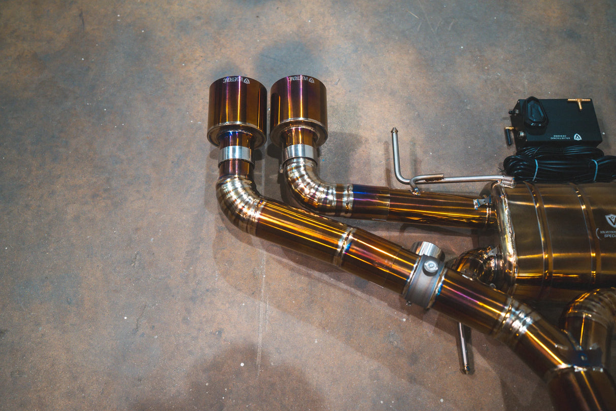Valvetronic Designs® Nissan GT-R R35 Titanium Cat-Back Exhaust with 4" OD Tips