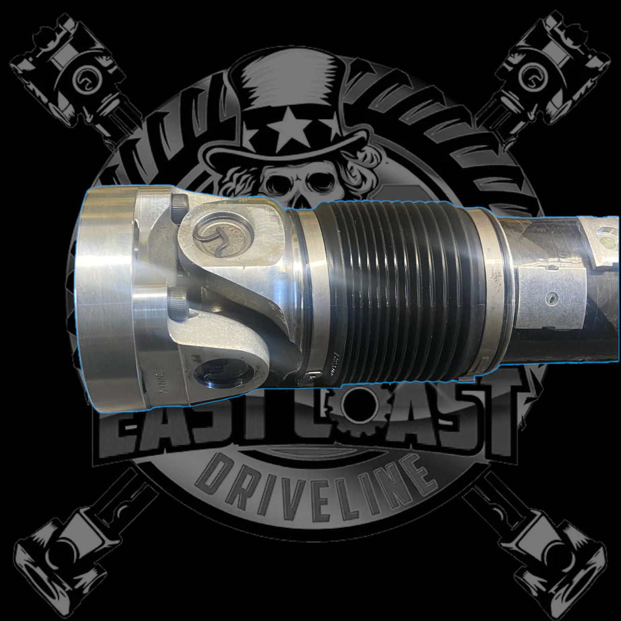 East Coast Driveline® BMW E36 Custom Length 3” Carbon Fiber Slip Shaft (3.25”OD) with Toyota Supra MK4 Manual 6-Speed Transmission & BMW E36 Rear Differential 6 Bolt CV