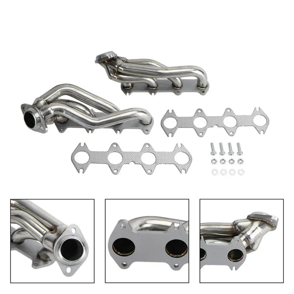 2004-2014 Ford F-150 5.4L Triton 304SS Short Tube Exhaust Headers