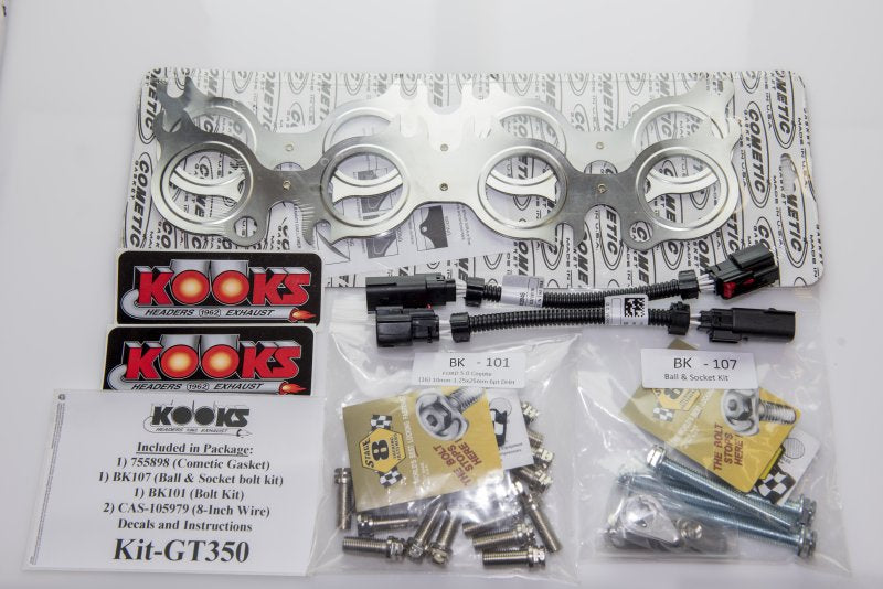 Kooks (15-20) Mustang GT350 304SS 1-3/4" x 1-7/8" Complete Race Exhaust System