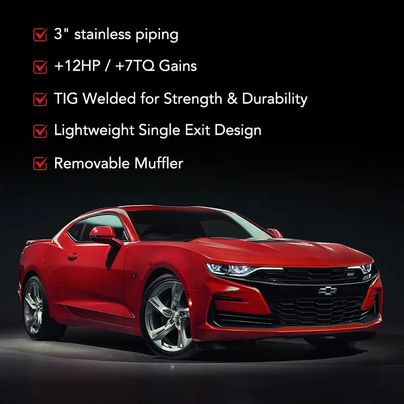 2010-2015 Chevrolet Camaro SS/ZL1 6.2L 3" Cat-Back Exhaust (AUTO)