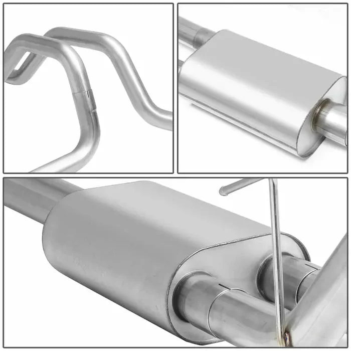 15-20 Ford F-150 2.7L/3.5L/5.0L Cat-Back Exhaust with 4" OD Tips