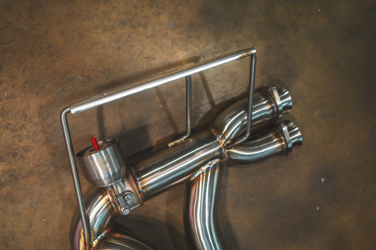 Valvetronic Designs® (00-06) BMW M3 E46 Valved Axle-Back Exhaust with 4" OD Tips