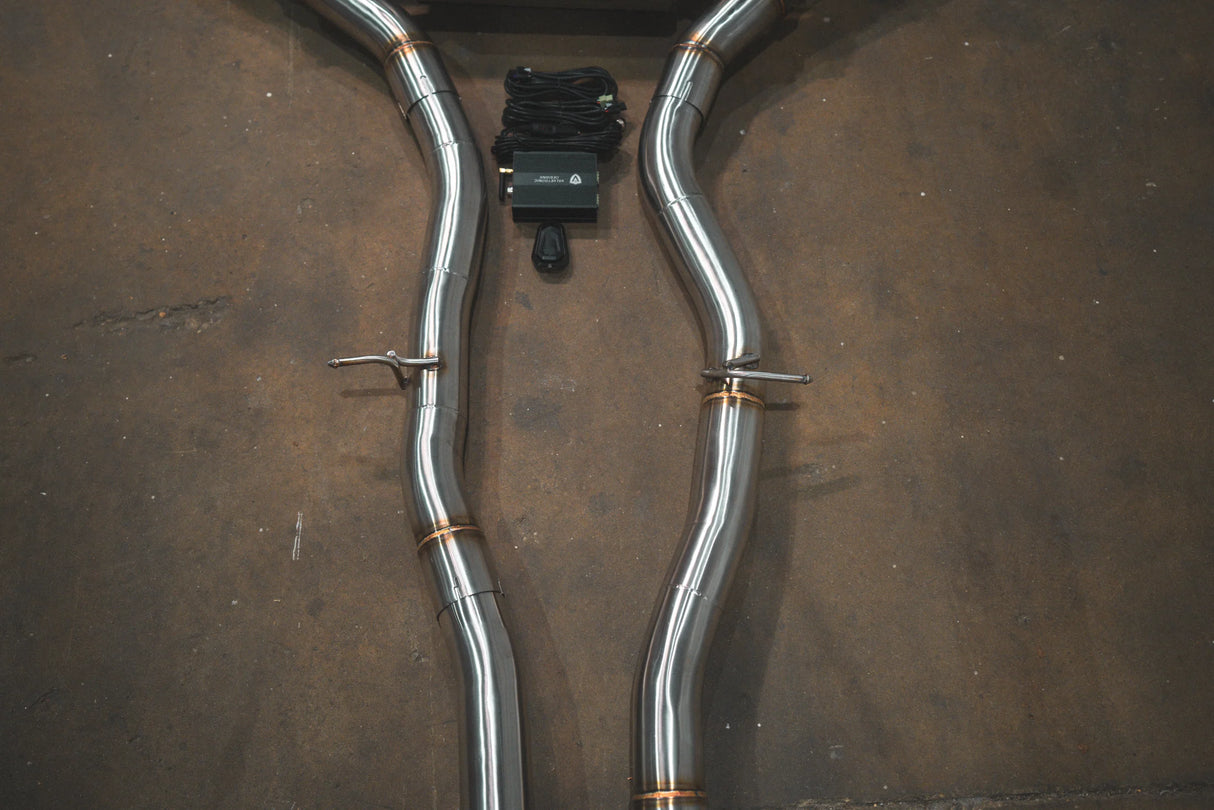 Valvetronic Designs® (18-24) BMW X3/X4 M40i Valved Sport Cat-Back Exhaust with 4" OD Tips