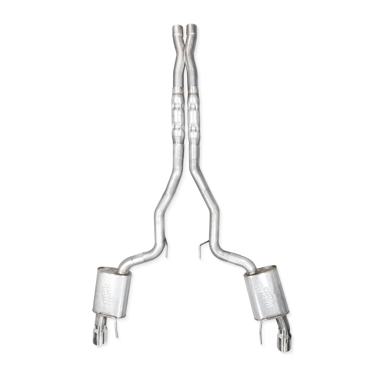 Stainless Works® (24-25) Mustang GT 304SS 3" Cat-Back Exhaust with Dual 4" OD Tips